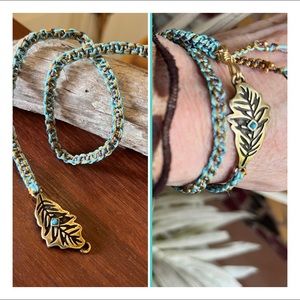 🆕Handmade Boutique macrame brass wrap bracelet